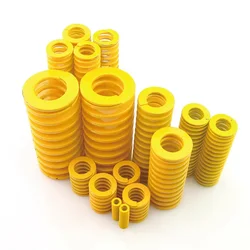 Yellow Small load Die Mold Springs Compression Spring Outer Dia 8 10 12 14 16 18 20 22 25 27mm Length 20 25 30 35 40 45 - 200mm