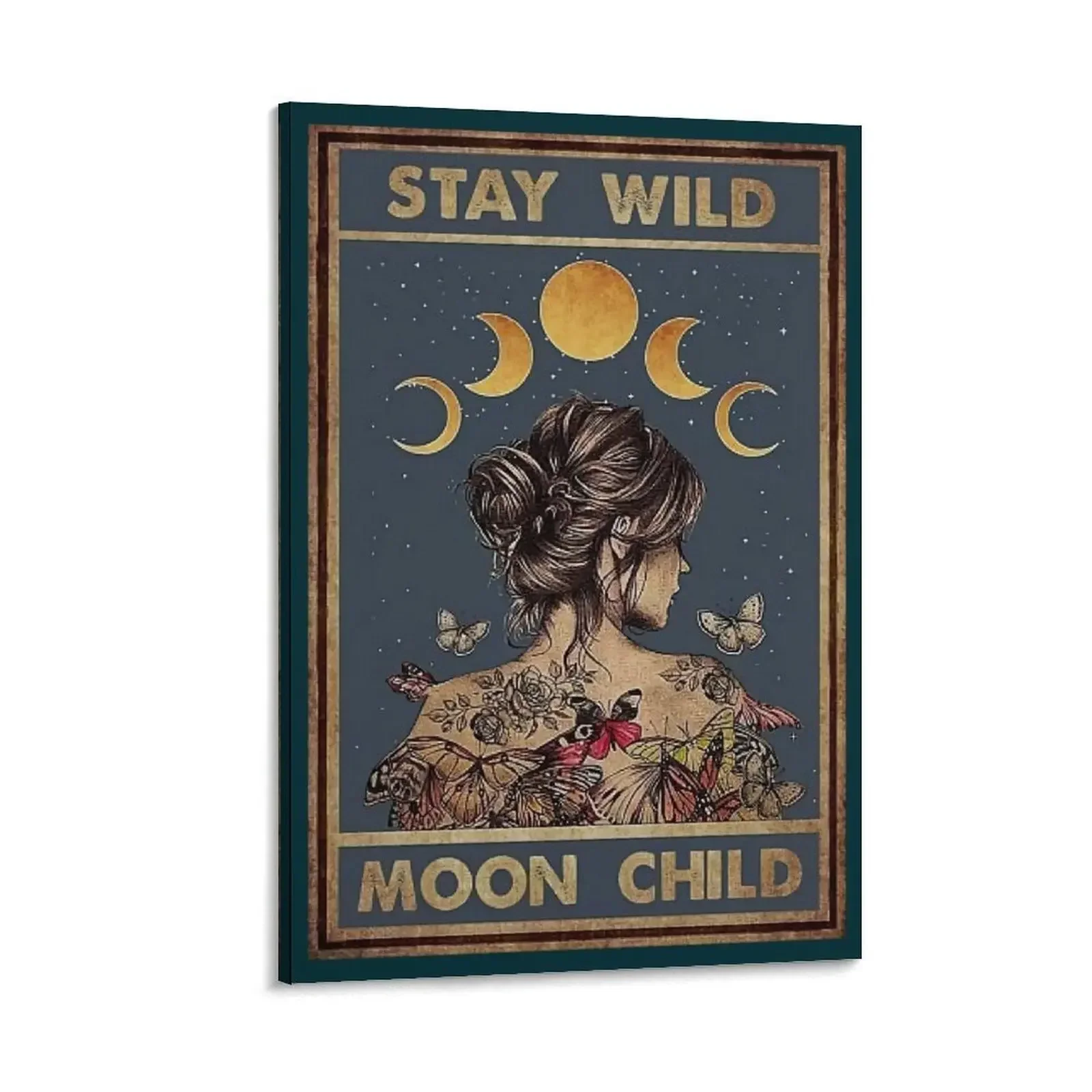 

Stay Wild Moon Canvas Painting interior paintings anime room decor luxury home decor