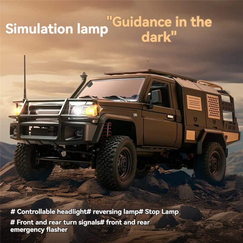 A63T-2.4G フルスケールピックアップショートトラック 4WD クライミングカー RC カーリモコン MN モデル MN82S 1:12