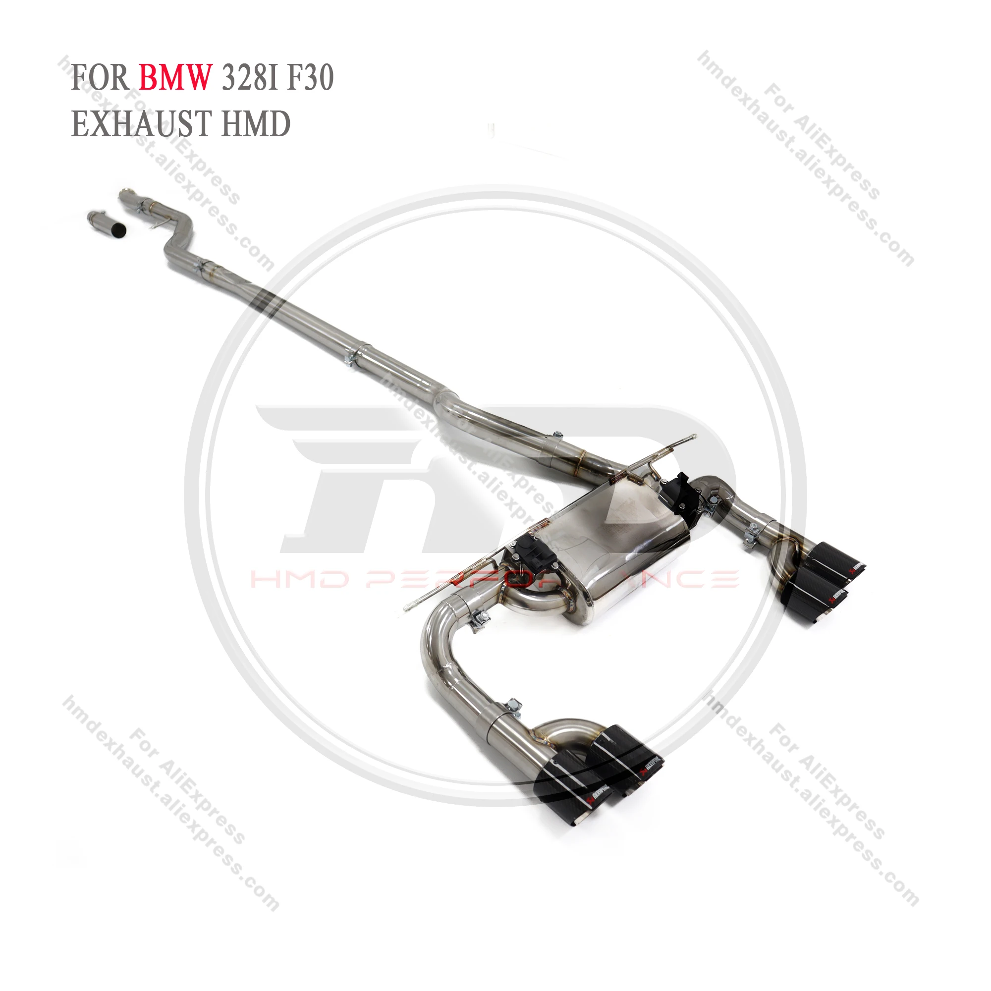 HMD Stainless steel exhaust system Performance Catback for BMW F30 328i 320i 2013-2016 2.0T electronic valve muffler