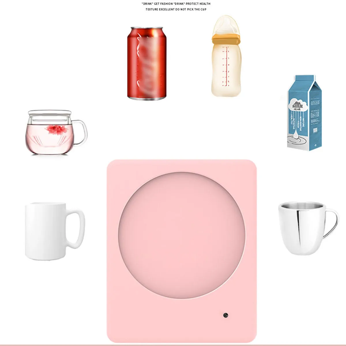 Mini calentador eléctrico inteligente con temporizador para el hogar y la Oficina, con temperatura constante de 55 pulgadas taza de café, calentador de botellas de agua