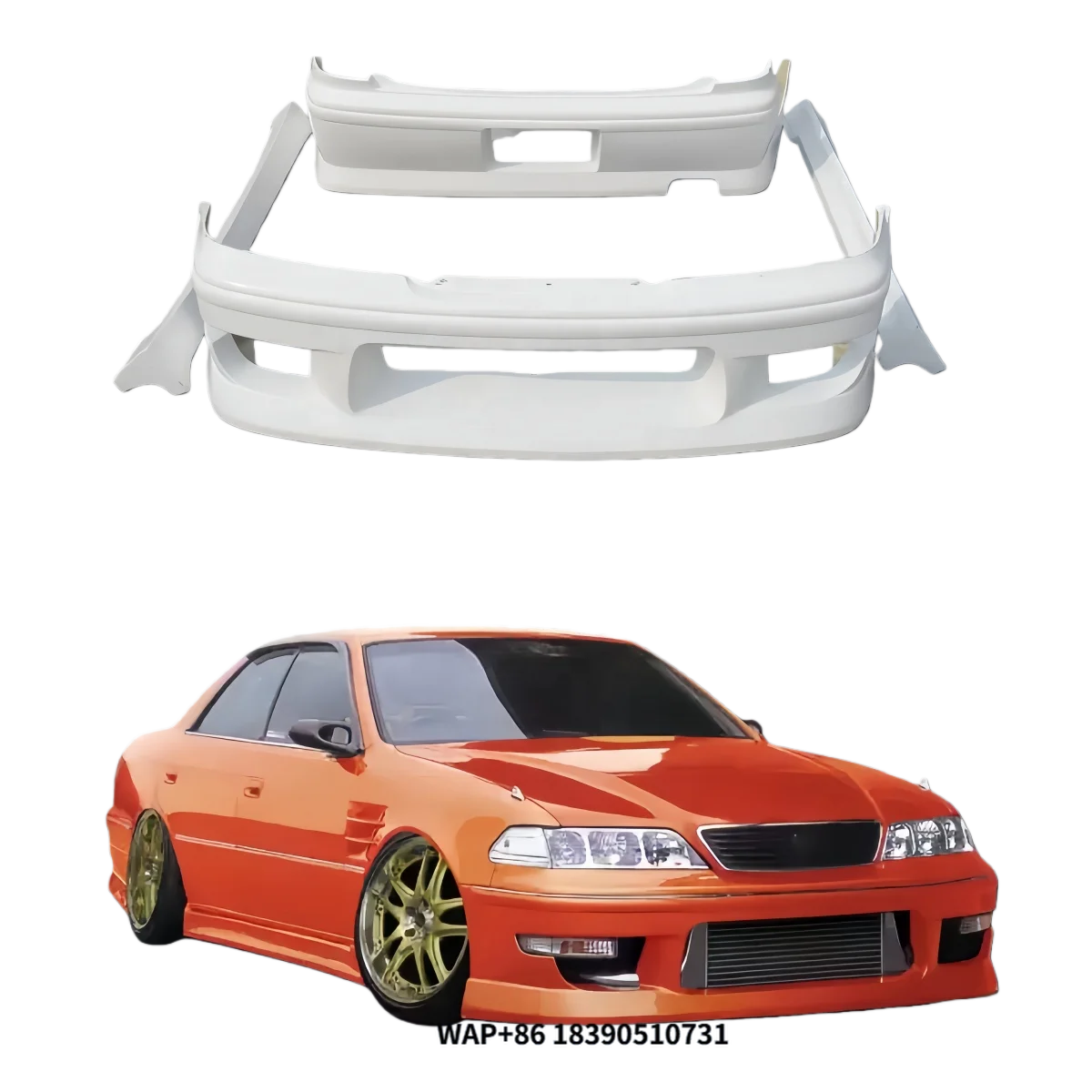 

M Sport High Quality Body Kit for MARKII JZX100 Front Rear Bumpers Side Skirts Car Accessory Upgrade New Hoods