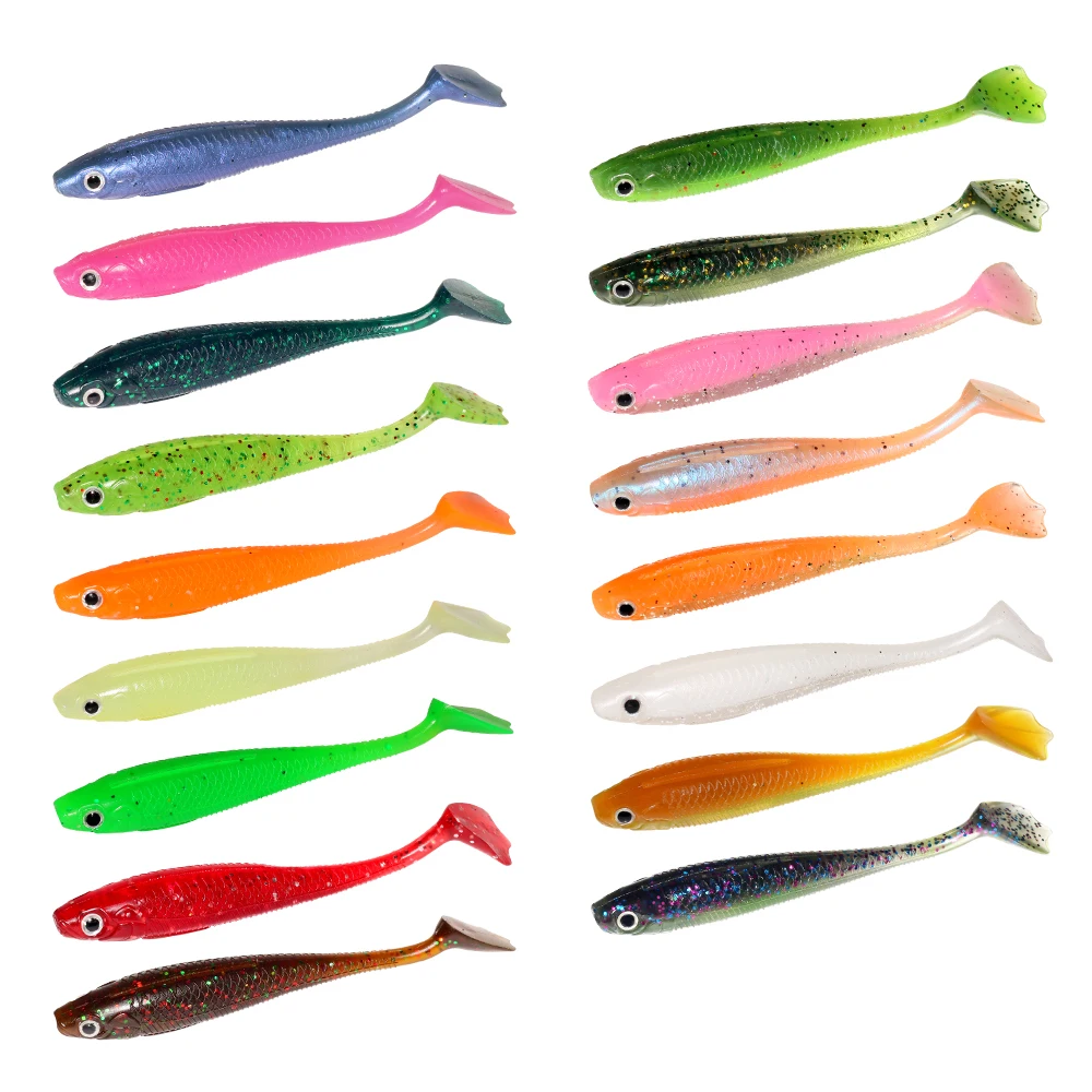 New Fishing Lures 70mm 95mm Soft Lure Artificial Wobblers Carp Silicone Bait for Pike Bass Trolling Sea Swimbait Predator Tackle