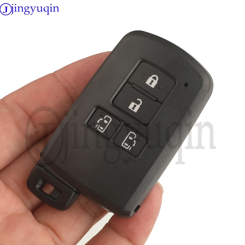 Jingyuqin 4 Buttons Smart Car Remote Key Shell Case for Toyota Avalon Camry RAV4 Corolla Highlander Housing Fob Replacement