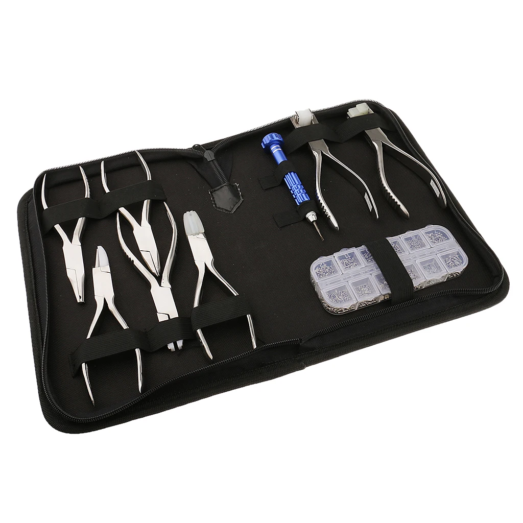 Eyeglasses Frames Pliers Set Stainless Steel Metal Repair Tools for Rimless Glasses and Glasses Without Frame