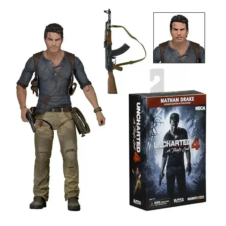 Uncharted 4 A Thief's End NATHAN DRAKE Ultimate Edition PVC Action Figure Collectible Model Toy 7