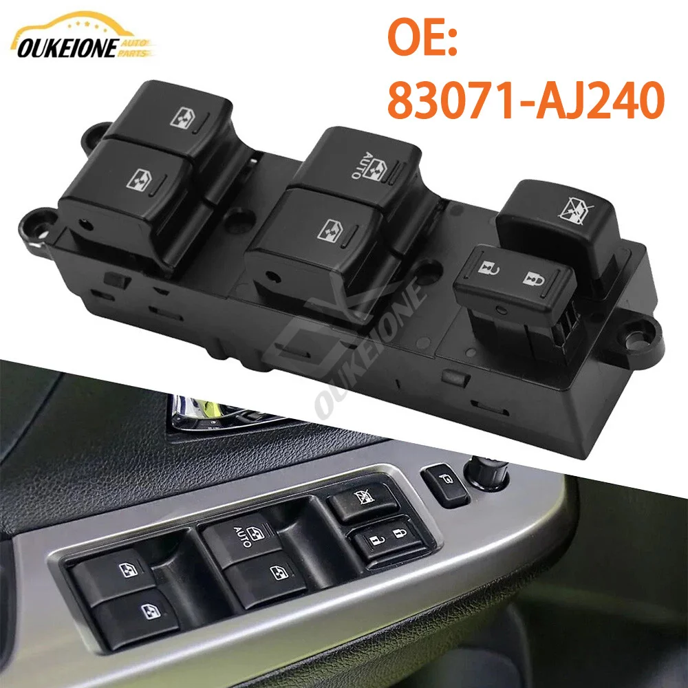

Для Subaru Outback 2013 2014 2015, передняя левая сторона водителя, кнопка управления электрическим стеклоподъемником 83071-AJ240 83071AJ240
