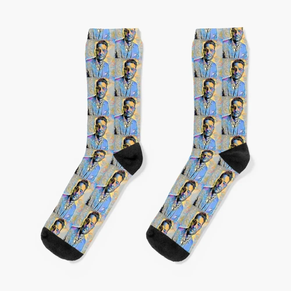 

Justin Hartley Portrait Socks heated Rugby japanese fashion Socks Female Men's