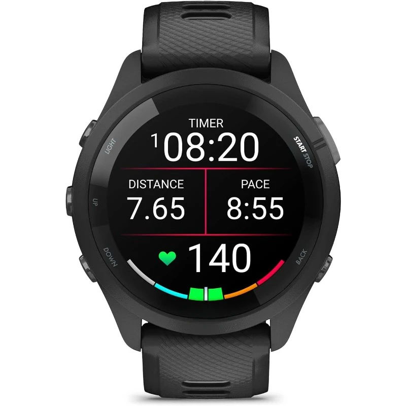 Running Smartwatch, Colorful AMOLED Display, Training Metrics and Recovery Insights, Black and Powder Gray，home.