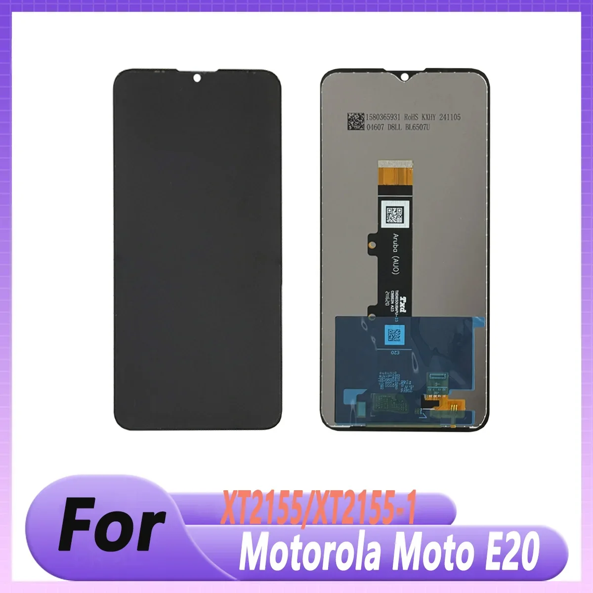 Pantalla LCD E20 para Motorola Moto E20, Pantalla Táctil Digitalizadora, Repuestos para Moto E20 XT2155-1 LCD