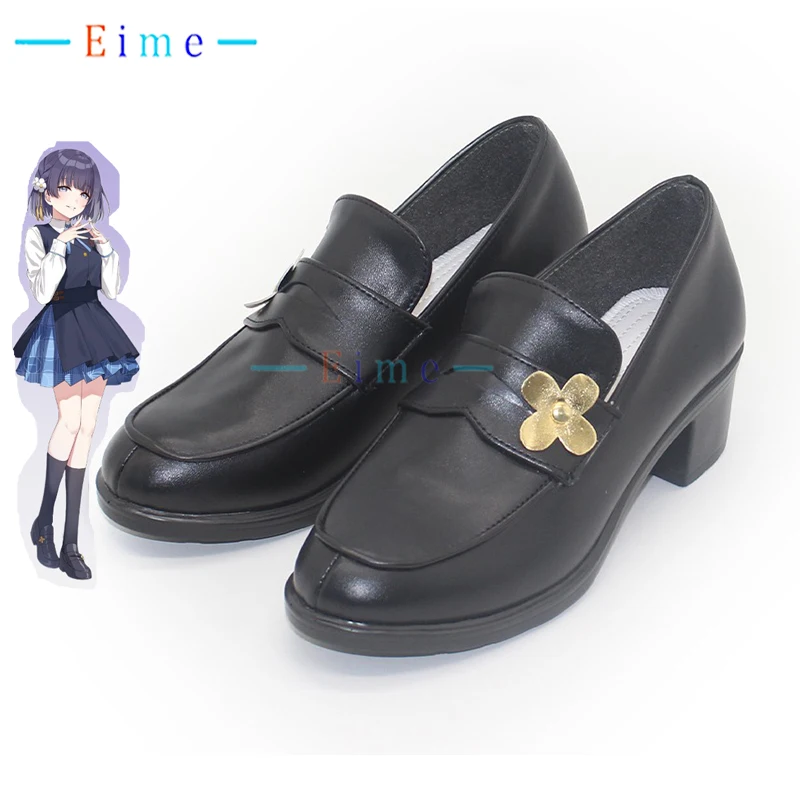 

Misuzu Hataya Cosplay Shoes PU Leather Shoes Black Loafer Game Cosplay Accessories Halloween Carnival Boots Custom Made