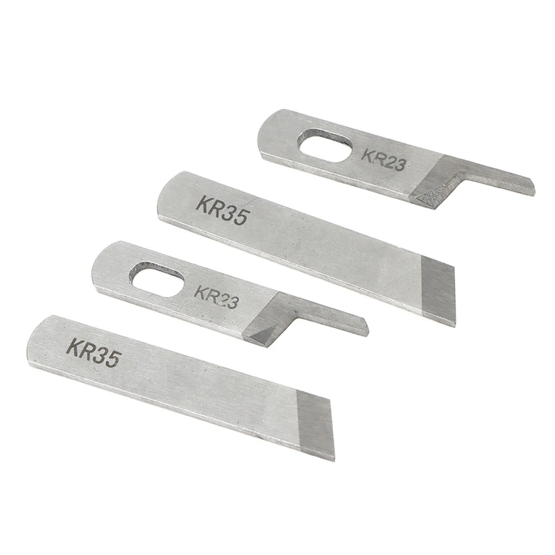 2PCS Overlock Sewing Machine KR23 KR35 Upper Down Knife Blade Tungsten Steel For Siruba Pegasus Sewing Machines Accessories
