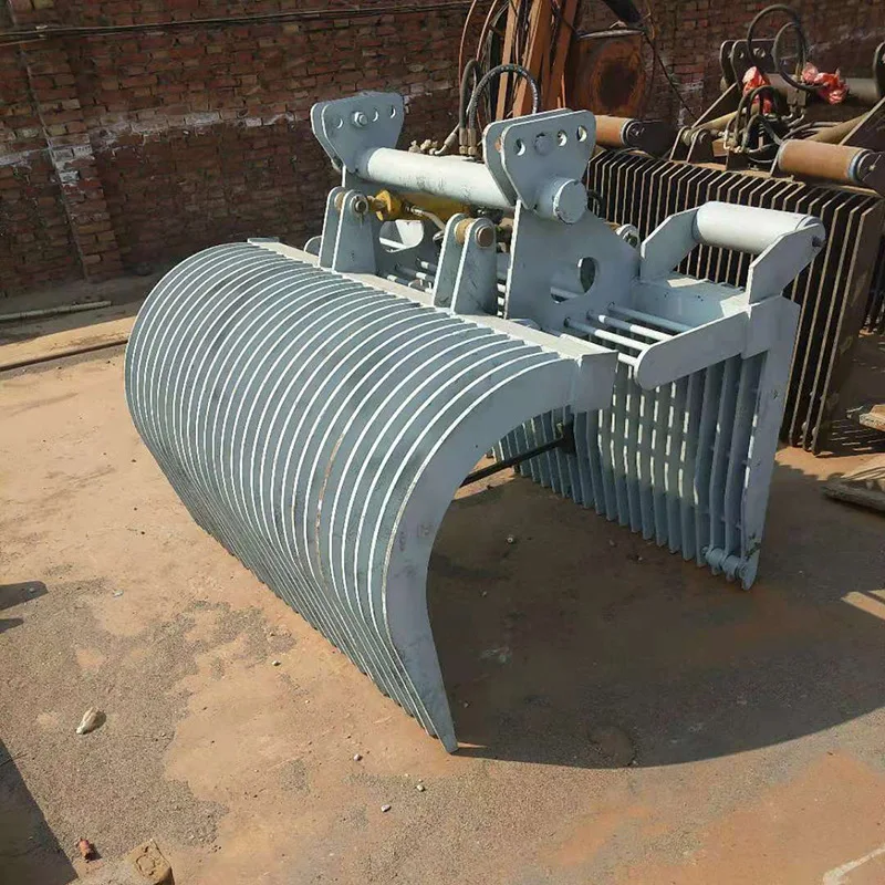 EXW Mobile Hydraulic Grab Rake Machine For Rainwater Pump Station Fine Rake Bar Screen Automatic Trash Cleaning Equipment