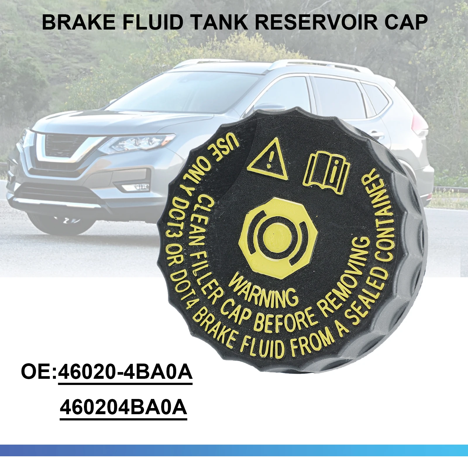

Крышка бачка тормозной жидкости автомобиля, аксессуары для Nissan Rogue X-TRAIL 2015-2023 для Rogue Sport Qashqai 2017-2021 46020-4BA0A
