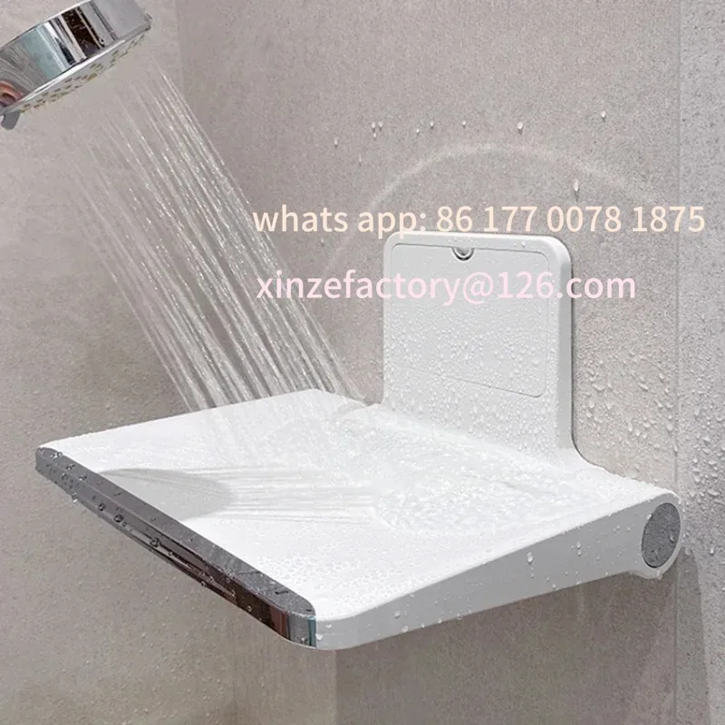 Customizable Offer Waterproof Folding Bath Seat Anti-skid Wall Shower Stool, Elderly Bathroom Chair, Moisture-proof