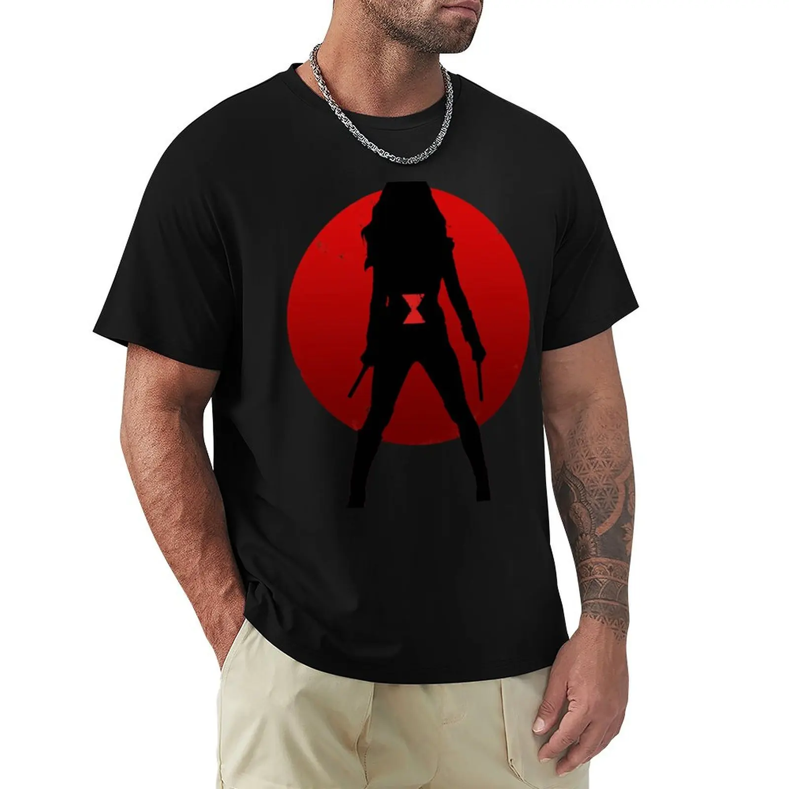 Widow Silhouette Emblem | Perfect Gift T-Shirt t shirts for man slim fit T-Shirt