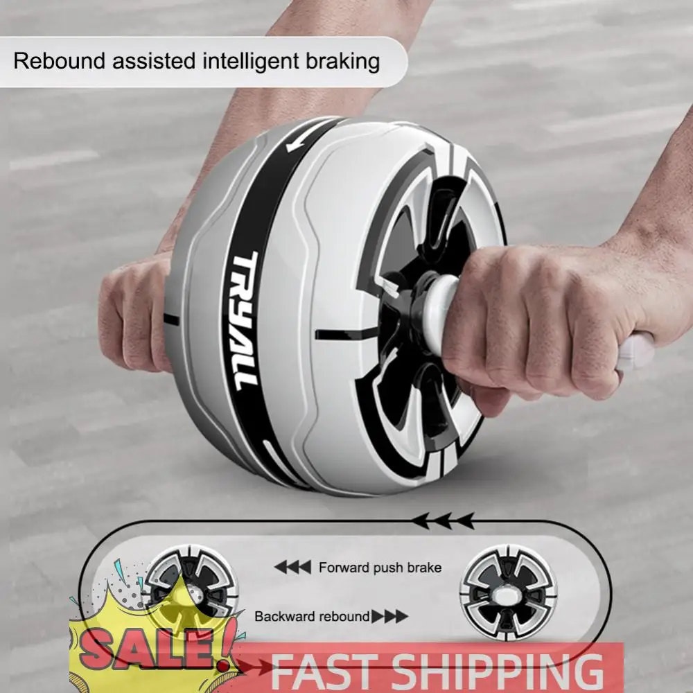 

Колесо для упражнений на животе, противоскользящее колесо для силового тренажера с отскоком, гимнастическое колесо для дома и тренажерного зала, оборудование для фитнеса