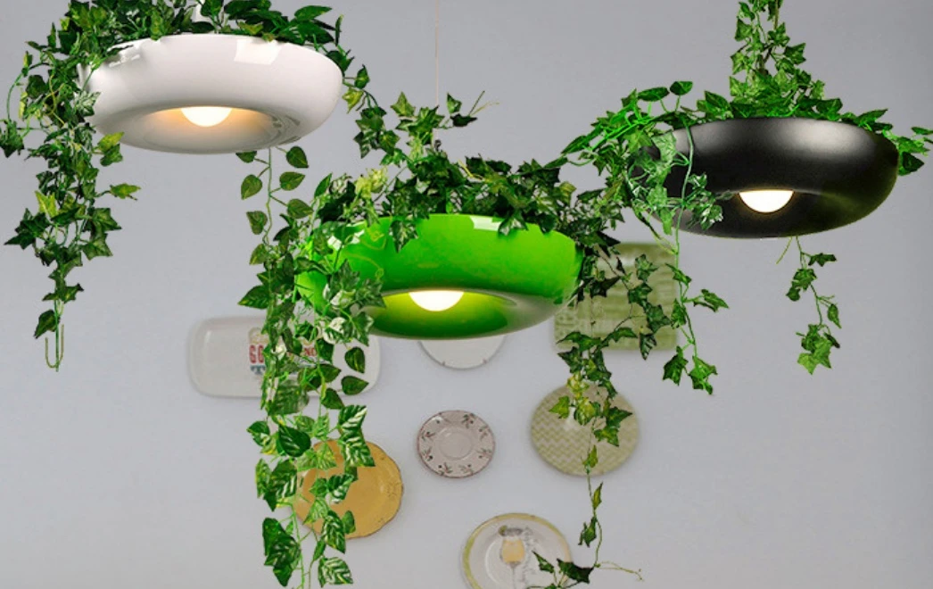 Plant Restaurant Green Plant Pendant Light Milk Tea Shop Bar Desk Personalized Clothing Shop Decorative Light