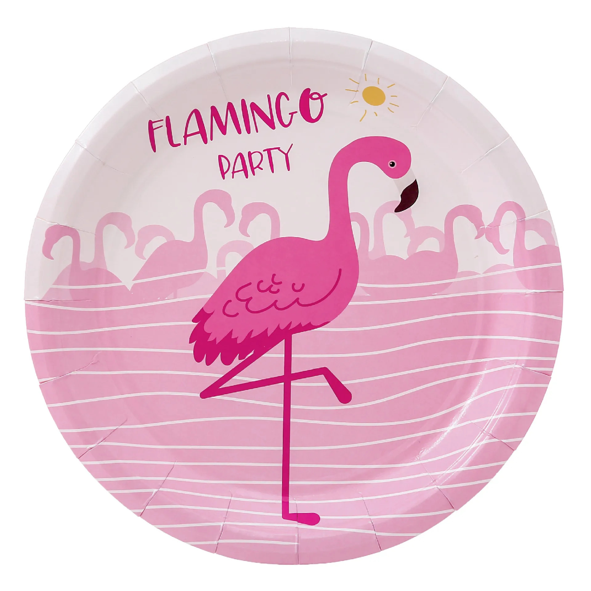 Pink Flamingo Girls Birthday Party Decorations Disposable Tableware Paper Lanterns Cup Straw Foli Balloon For Kild Party Supplie