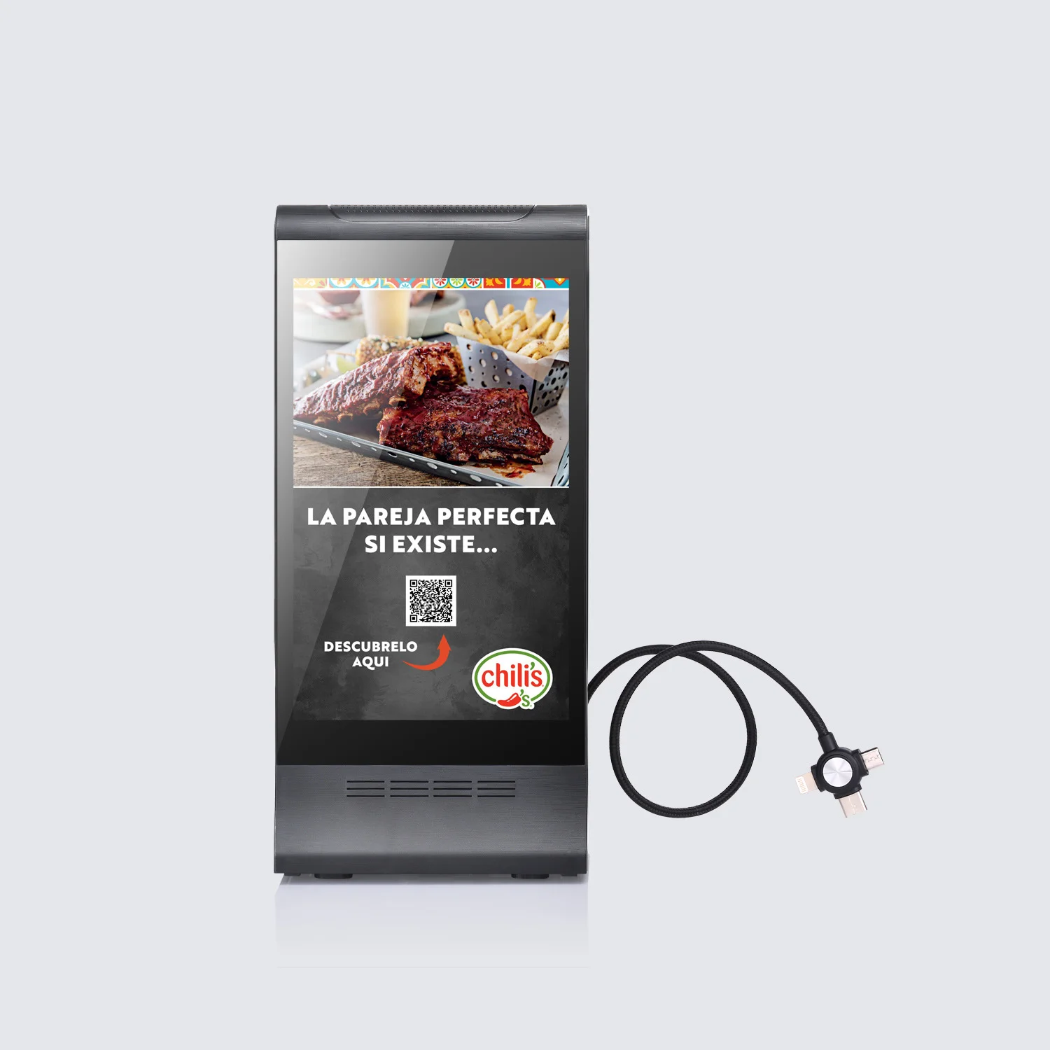 جديد وصول 7 / 8 بوصة مزدوجة الجانب شاشة تعمل باللمس كشك رقمي قائمة مطعم عرض سطح المكتب الإعلان الرسومات اللاعبين