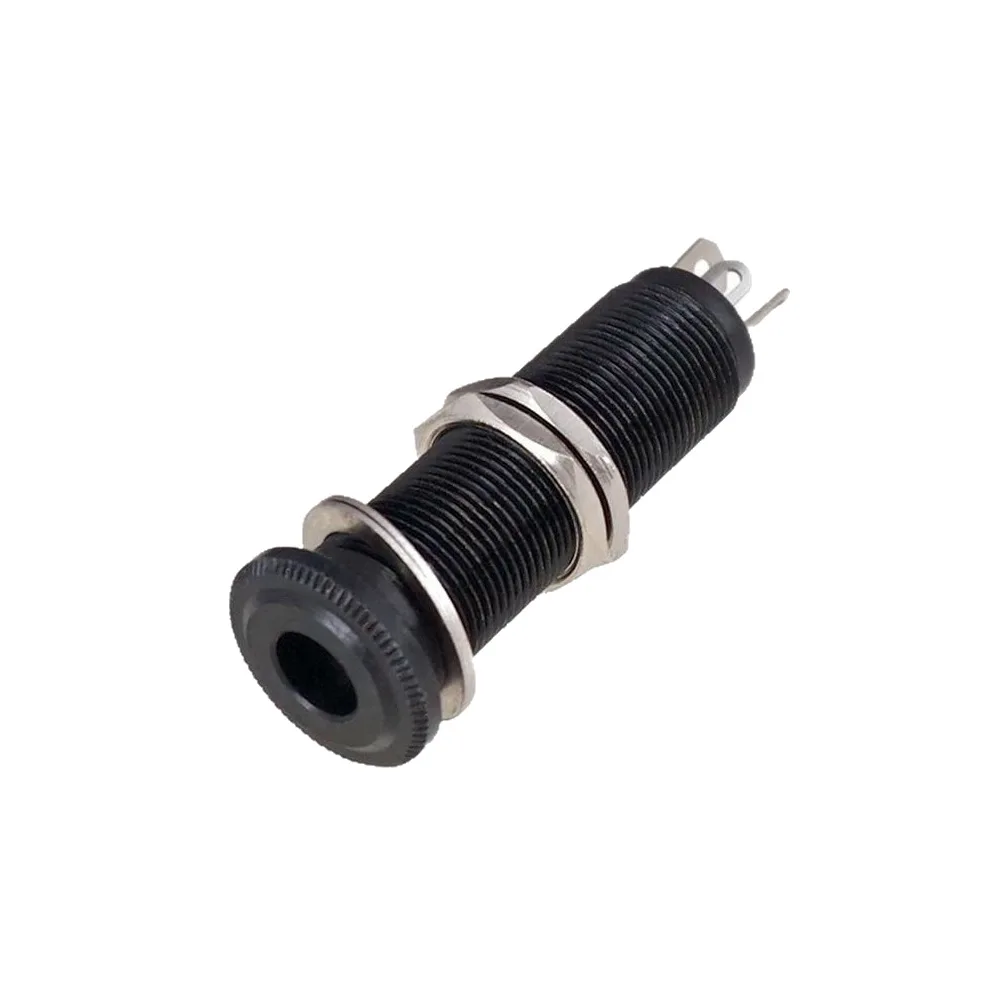 Threaded Barrel Mono Jack Socket Straight Plug Connector for Electric Bass/Guitar Panel Mount Output Jack / Socket Interface