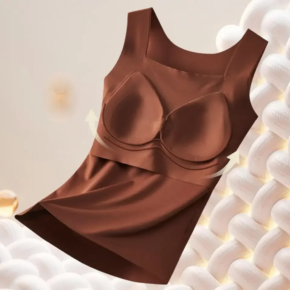 

Breathable Tank Top Women's Tank Top with Built-in Bra High Stretch Sleeveless Camisole Shapewear Workout for Comfort