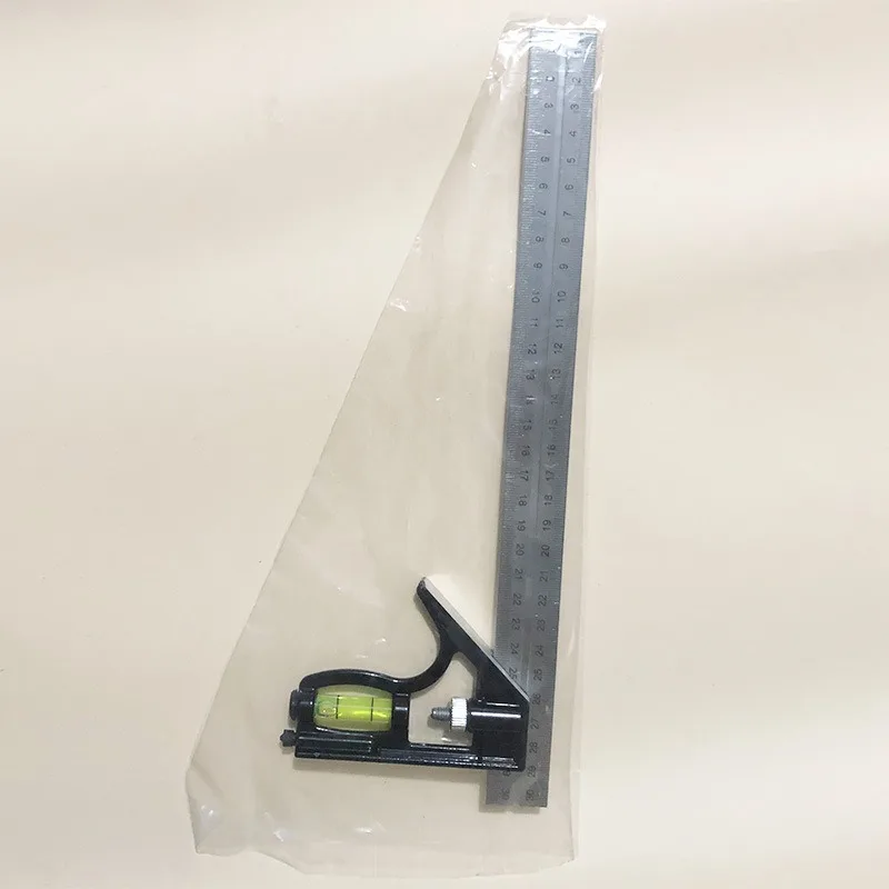 Righello regolabile da 300 mm Righello angolare multifunzione in acciaio inossidabile Strumento per la lavorazione del legno Righello per la lavorazione del legno
