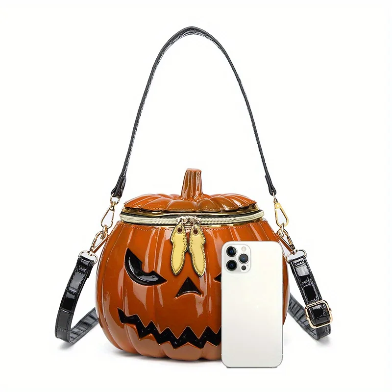 Pumpkin Purse, Novelty Purses for Women FunnyHalloween Purses and Handbags Pumpkin Crossbody Bag