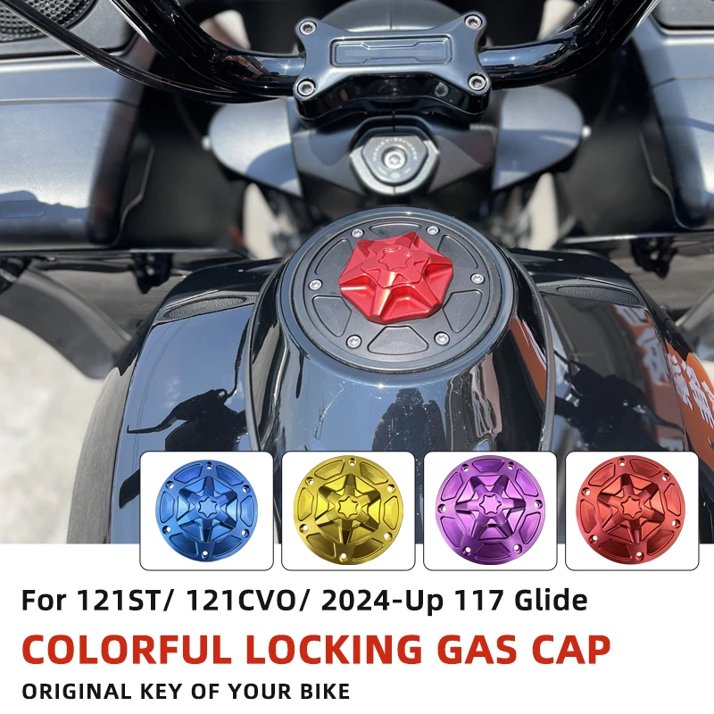 

Для Harley 23,5-up 121CVO 121ST 2024-up 117 Road/Street Glide 2025 Street Glide Ultra мотоциклетная блокирующая крышка бензобака масляная крышка