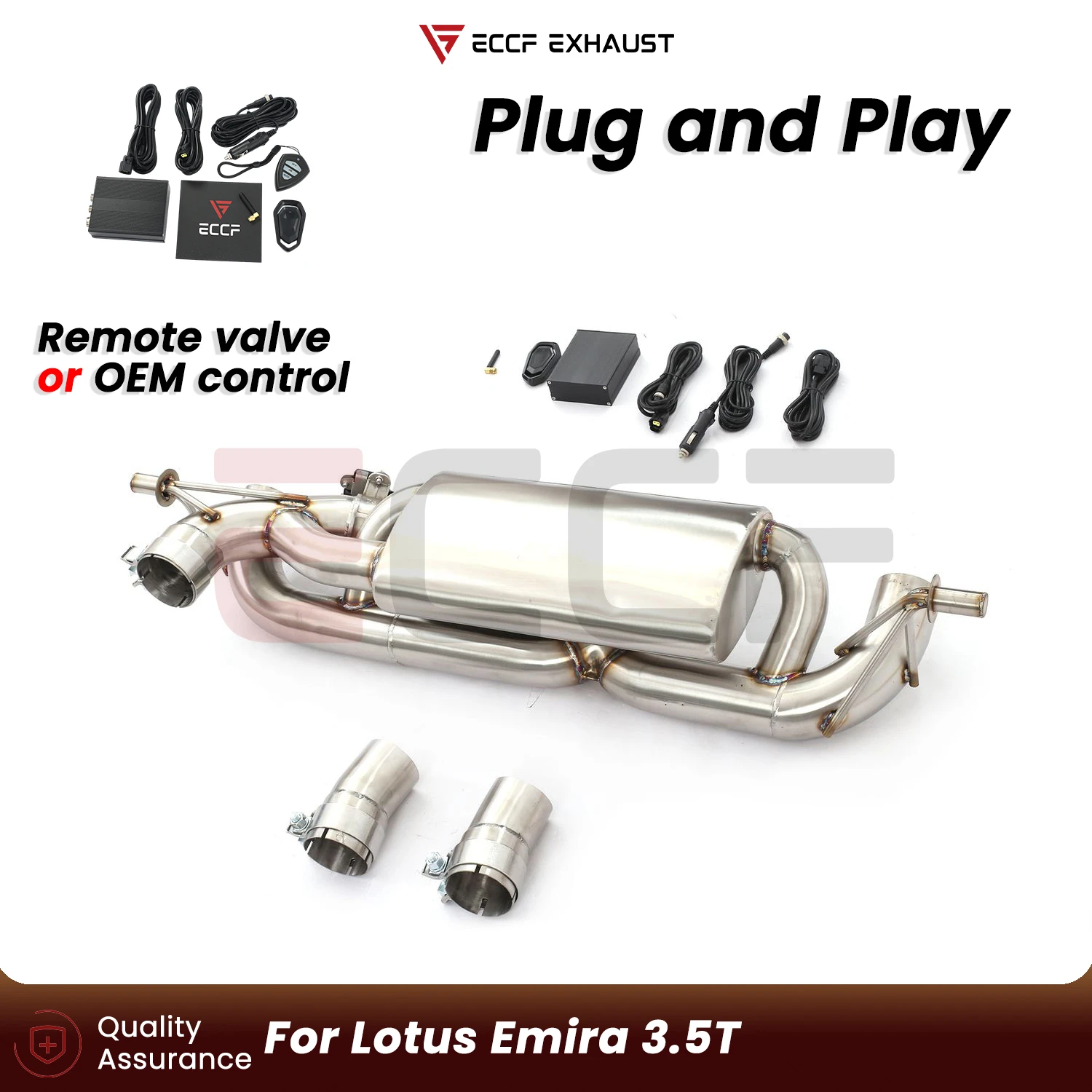 Sporty Stainless steel Catbcak exhaust system FOR Lotus Emira 3.5T Aggressive Exhaust Sound Plug and Play Performance Upgrade