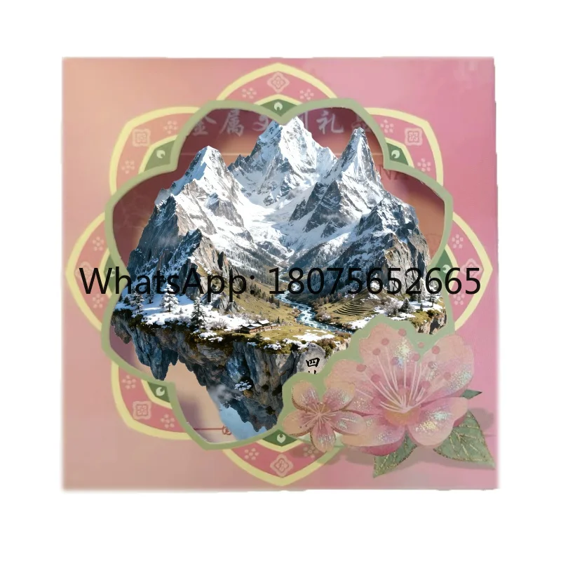 Metal refrigerator magnet - 3d sichuan cultural & creative tourism souvenir