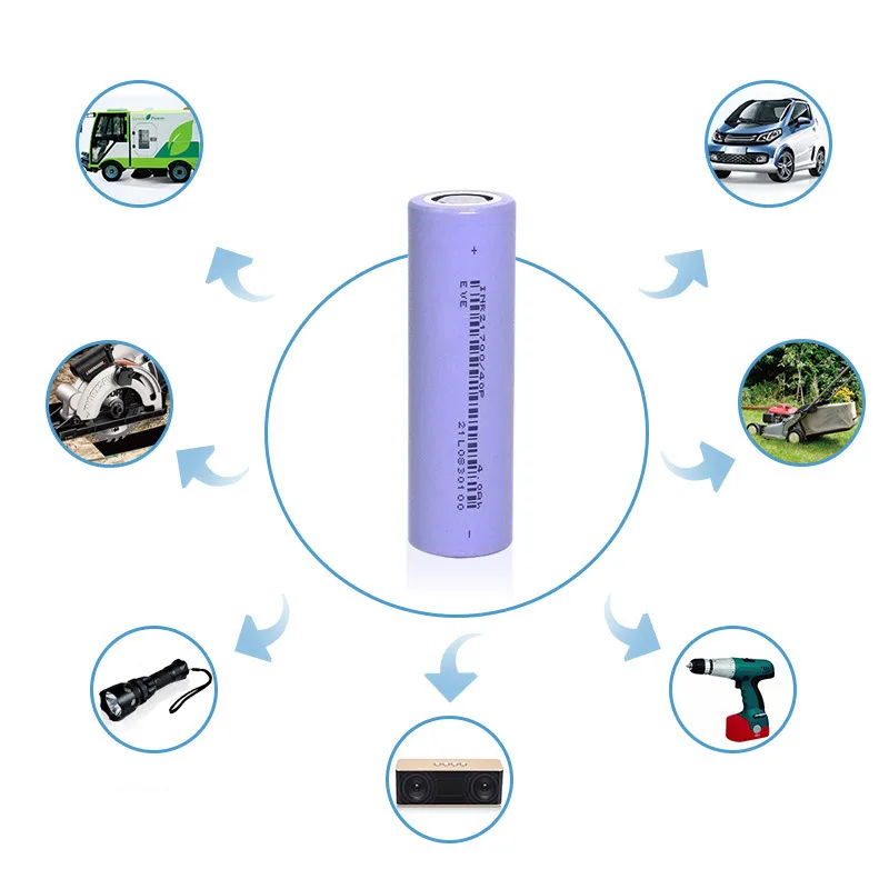 Original EVE 40P INR 21700 Battery 4000mAh 3.6V Rechargeable Lithium Ion Battery Power Cell For Energy Storage Battery Pack Toys