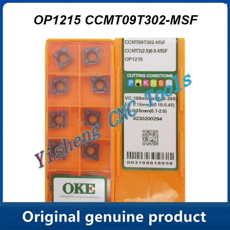 CCMT060202-MSF CCMT060204-MSF CCMT09T304-MSF CCMT09T302-MSF OP1215 OP1315 Draaibank Snijden Bewerking Metaal Draaigereedschappen