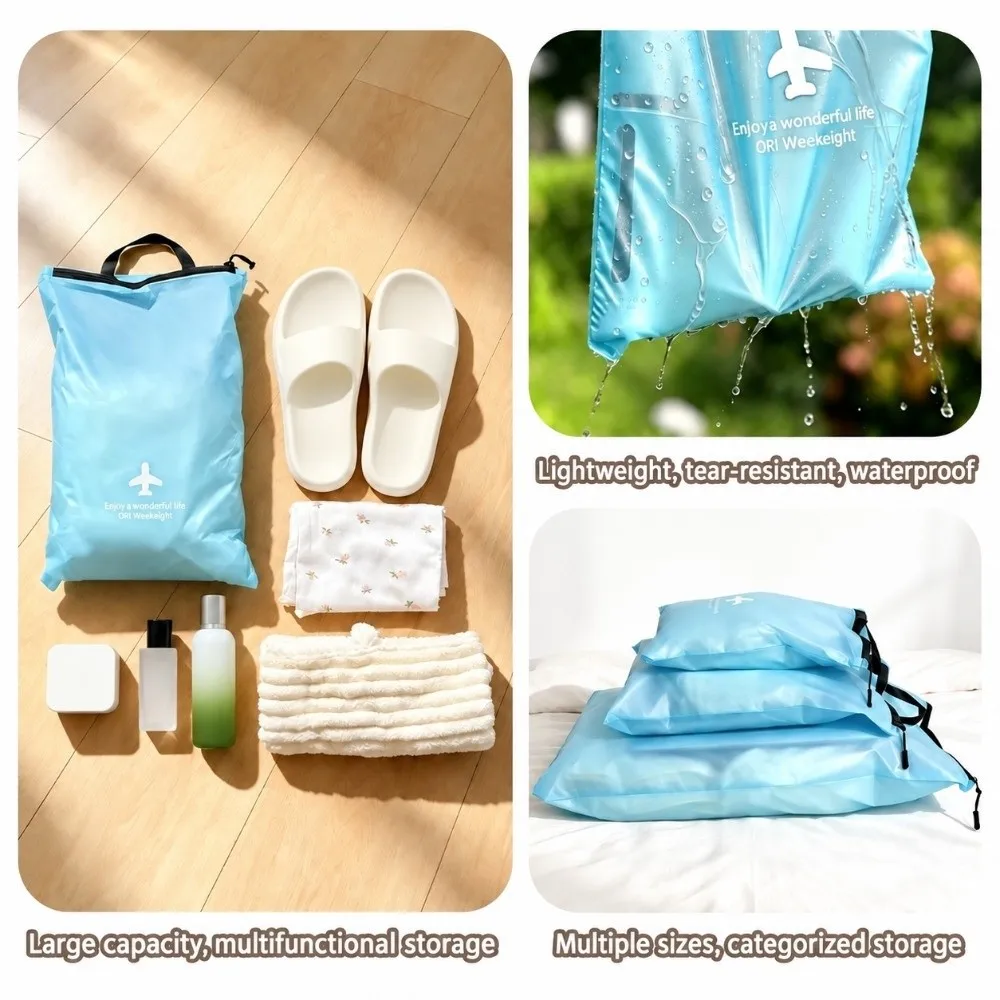 Durable S/M/L Travel Dirty Clothes Bag Waterproof Large Capacity Wet Dry Separation Bag Beach Zipper Bag Business Trip