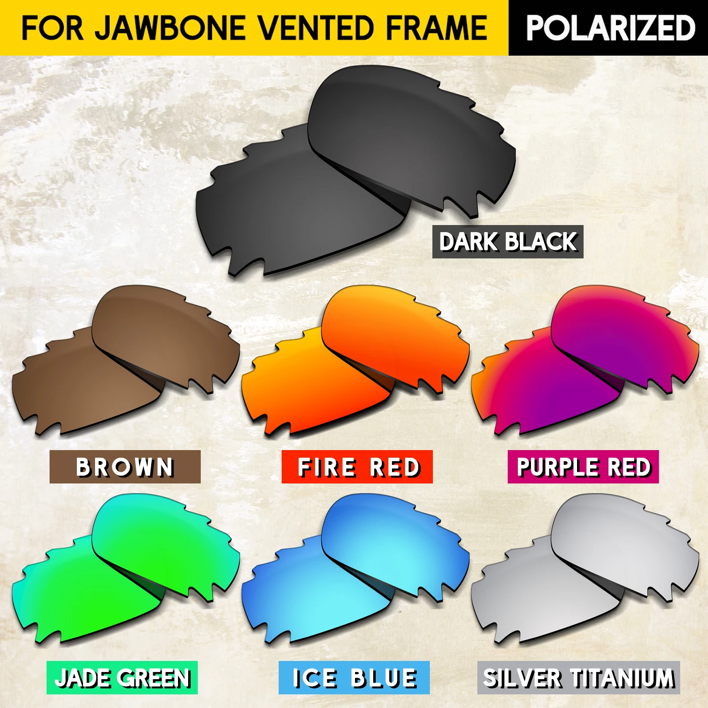 

Performance Polarized Replacement Lenses for Oakley Jawbone Vented OO9171 62mm Sunglasses-100% UV Protection