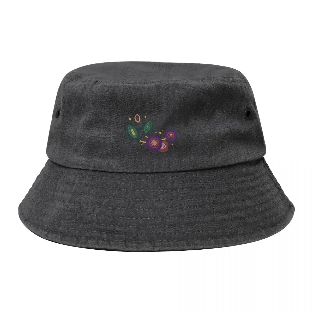 Beaded berries Bucket Hat beach hat Tactical Cap Elegant Women's Hats Men's