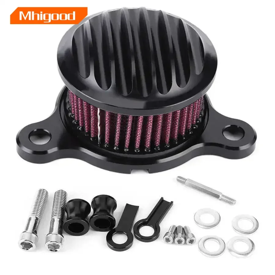 Motorcycle Air Filter Cleaner Intake Filter System Kit For Harley Sportster XL883 XL1200C 48 72 Forty Eight Seventy Two 91-2022