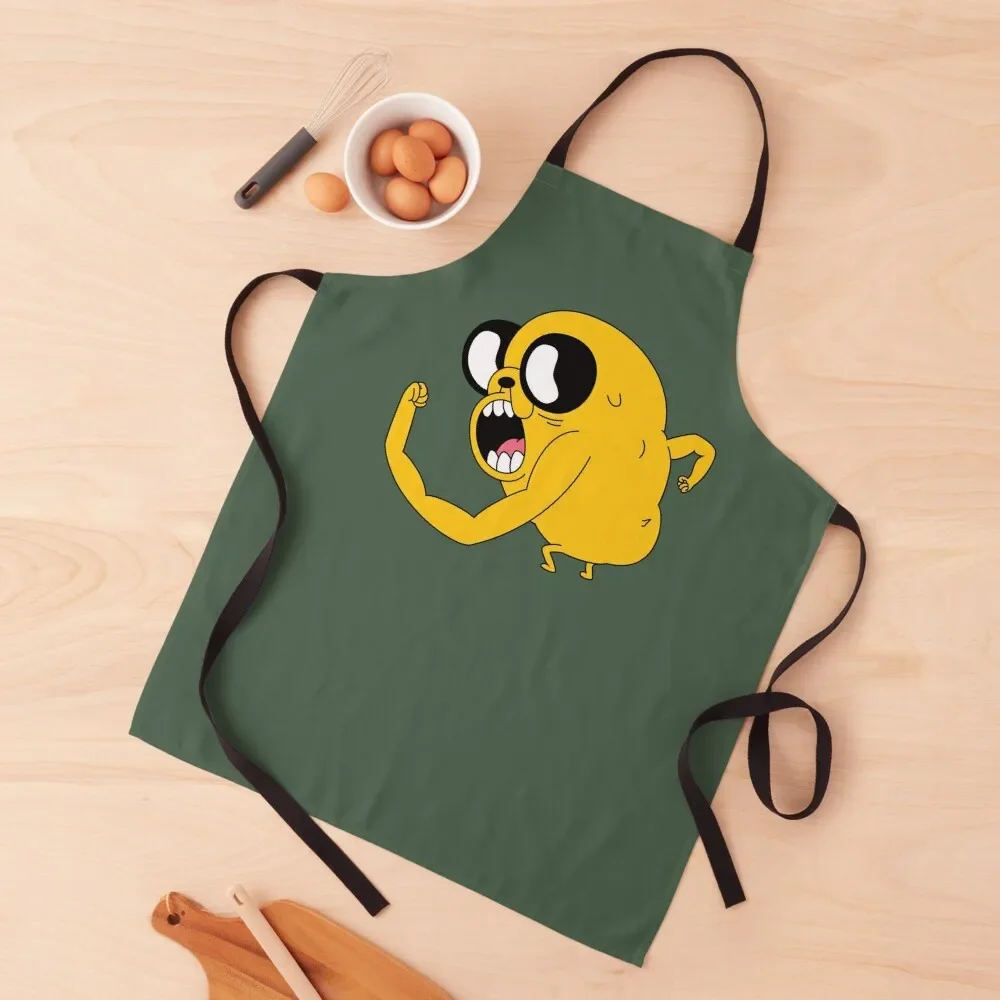 

Jake Angry | Jake the Dog Apron Useful Things For Kitchen Women's Home Clothes Art Kitchen Handle For Women Apron