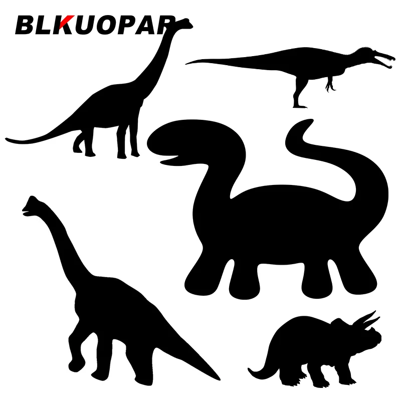 

BLKUOPAR For Dinosaur Silhouette Car Stickers Vinyl Decals Surfboard Refrigerator Waterproof Occlusion Scratch Custom Printing