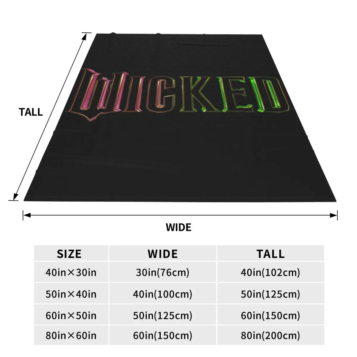 Wicked Elphaba & Glinda Blankets Quality Warm Throw Blanket Winter Picnic Home Decor Novelty Bedspread