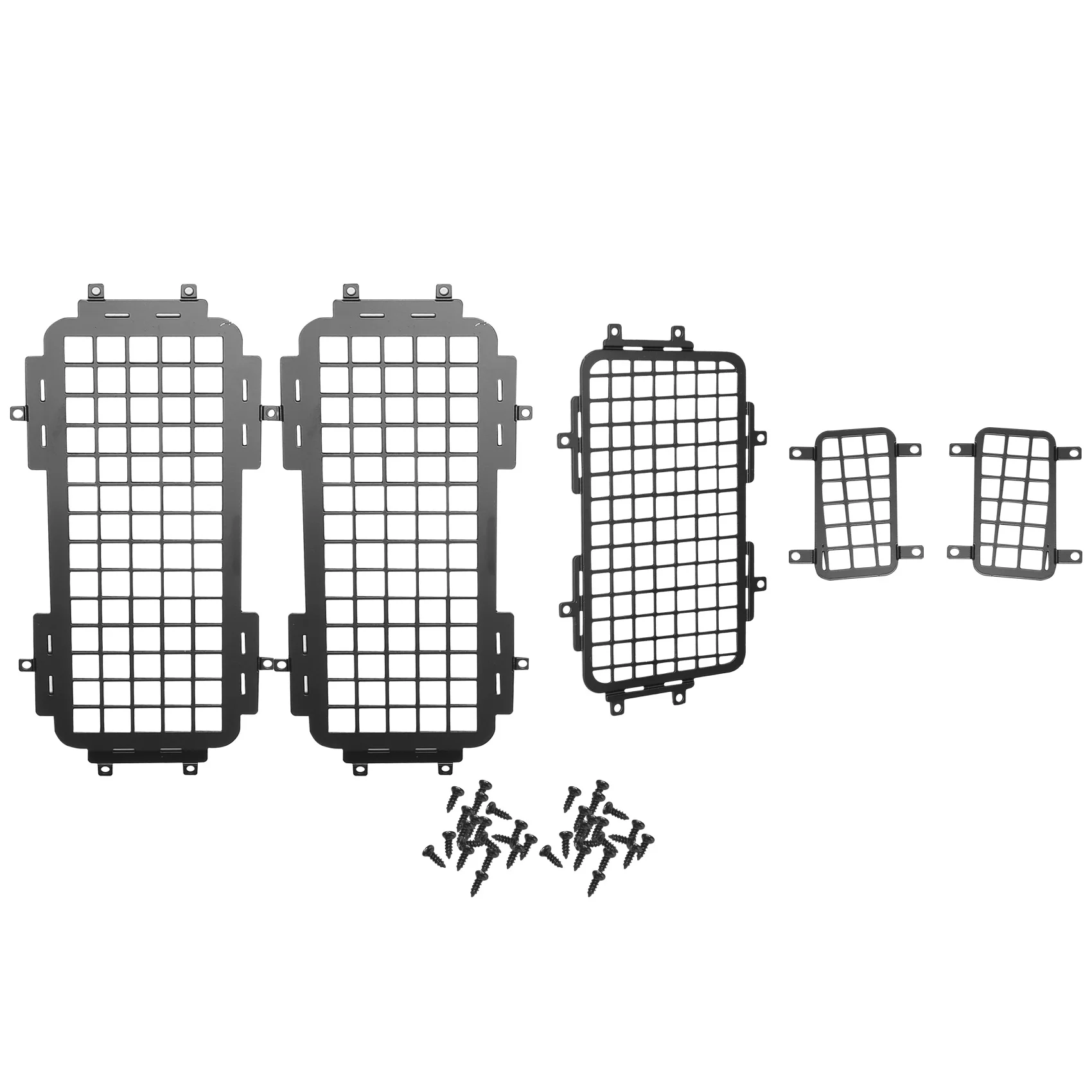 후방 측면 금속 입체 창문 메쉬 보호 그물 액세서리, MN D90 D99S M S 1/12 RC 자동차 업그레이드 부품