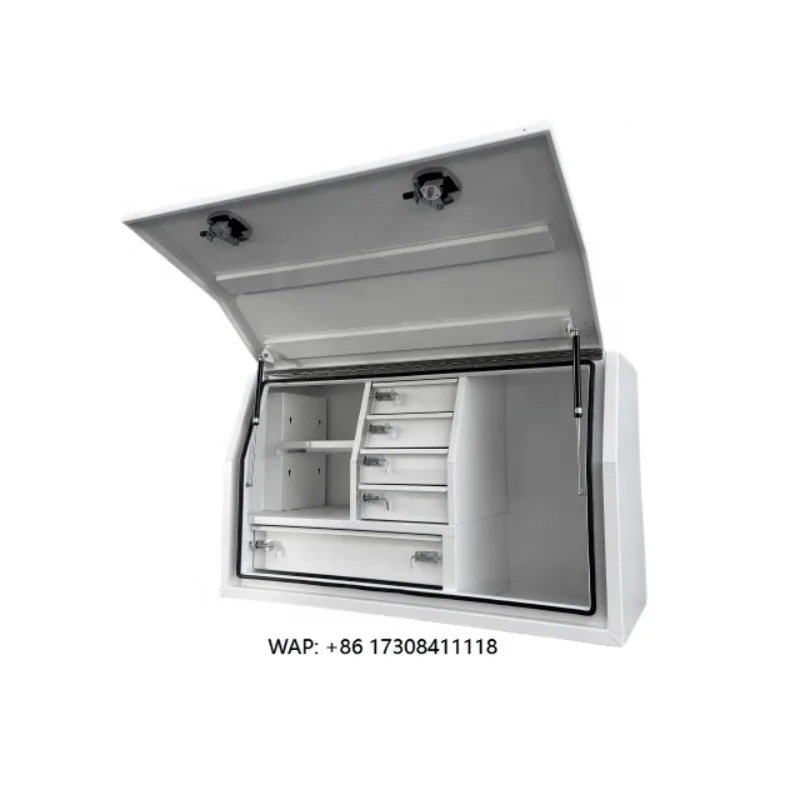 Custom Waterproof Powder Coated Aluminum Alloy Pick up Truck Tool Box