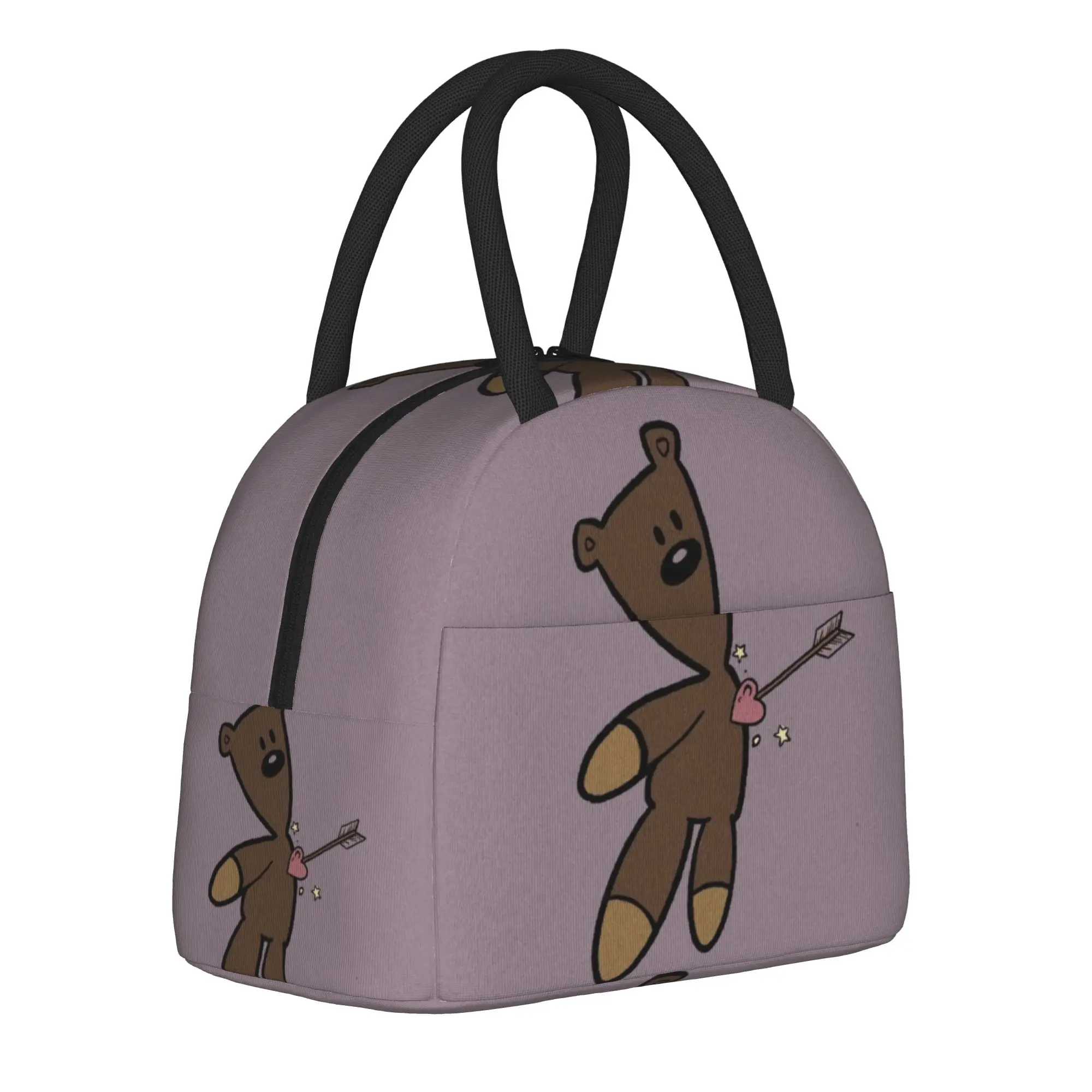 

Mrs. Beans Cartoon Insulated Lunch Bags for Men Women Storage Food Box Leakproof Cooler Thermal Lunch Boxes For Work