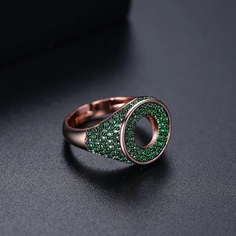 Personalized Micro-setting Rings For Men And Women, European And American Hip-hop Trend Spinel Fashion Jewelry Rings And Gifts