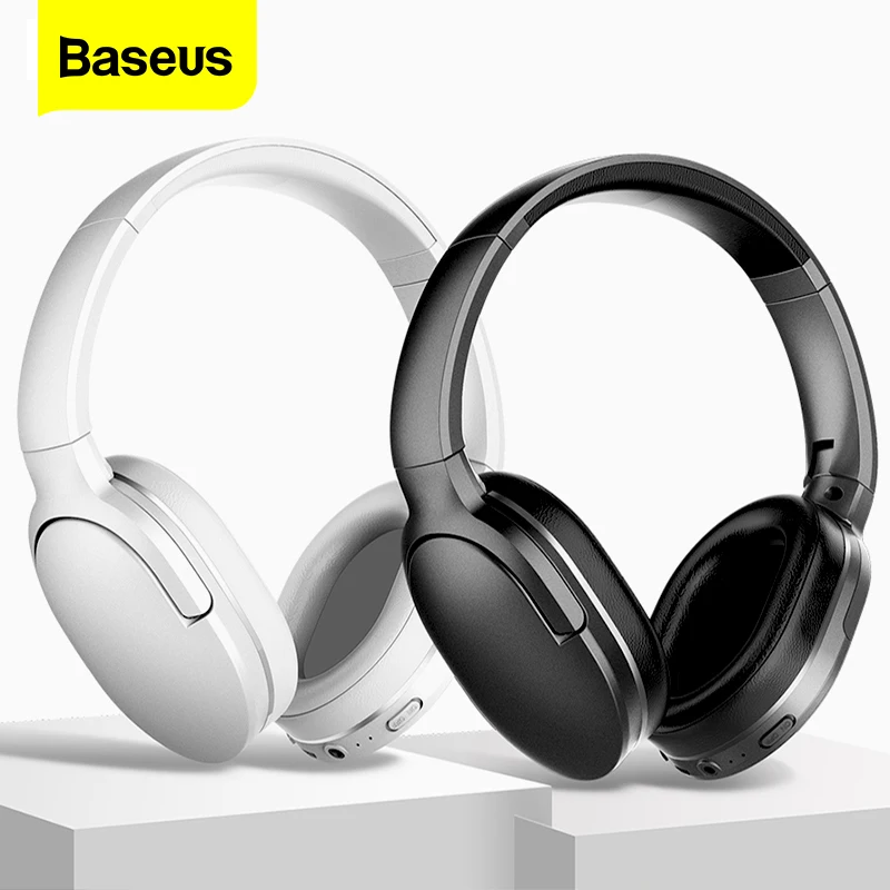 Baseus D02 Pro Headphones Wireless Bluetooth 5.0 Earphones Sports Fitness Handsfree Earbuds CD-quality Sound Fone Headset Gamer