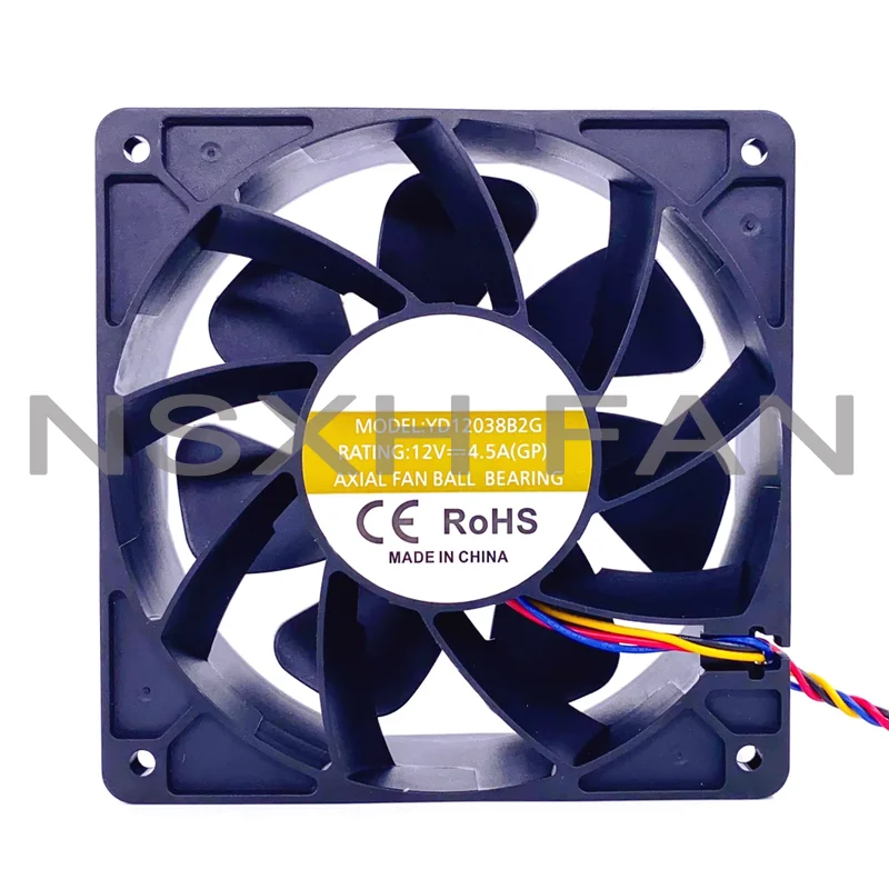 Ventilador de refrigeración Ant S19 S9 Series YD12038B2G 12038 12V 4.5A