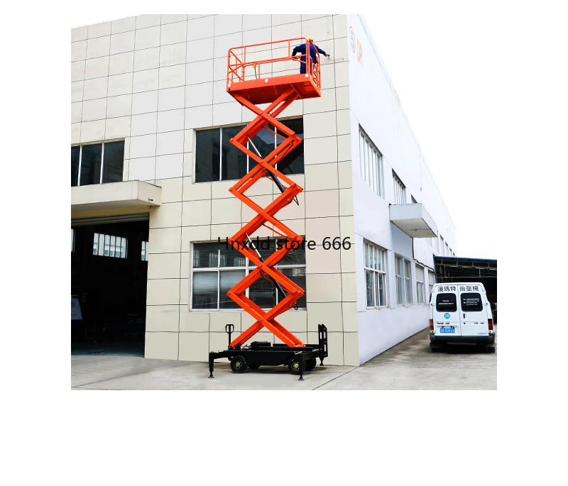 Scissor lift platform electric mobile climbing truck