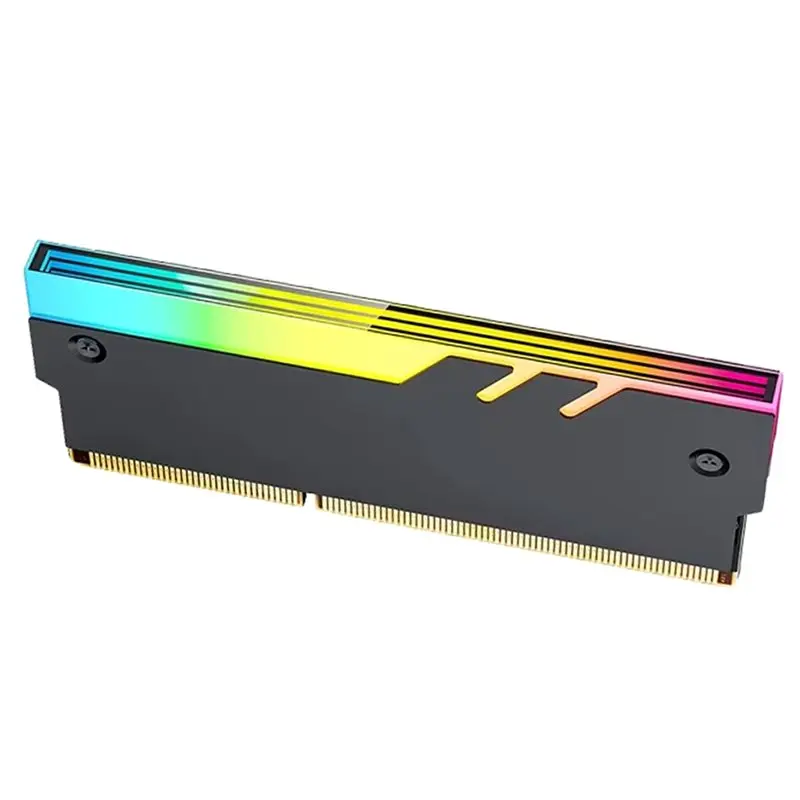 Hot Selling-Desktop Computer Memory Heatsink 5V ARGB, Infinite Mirror Lens New Desgin, RAM Armor Aluminum Vest For DDR3/4/5 Blac