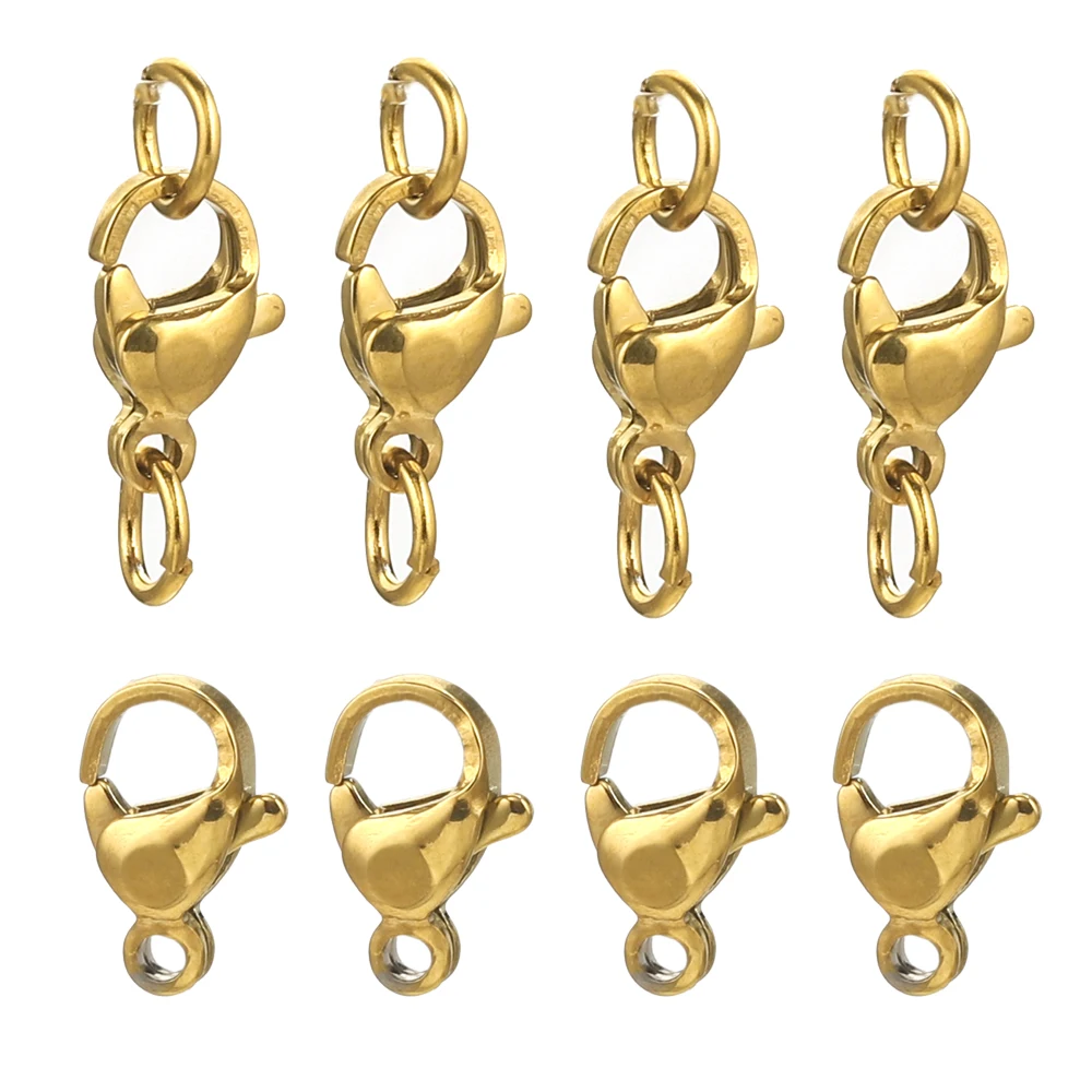 

20pcs Stainless Steel Lobster Clasps For Bracelet Necklace,Lobster Clasps With Jump Rings Connectors Clasp DIY Jewelry Findings