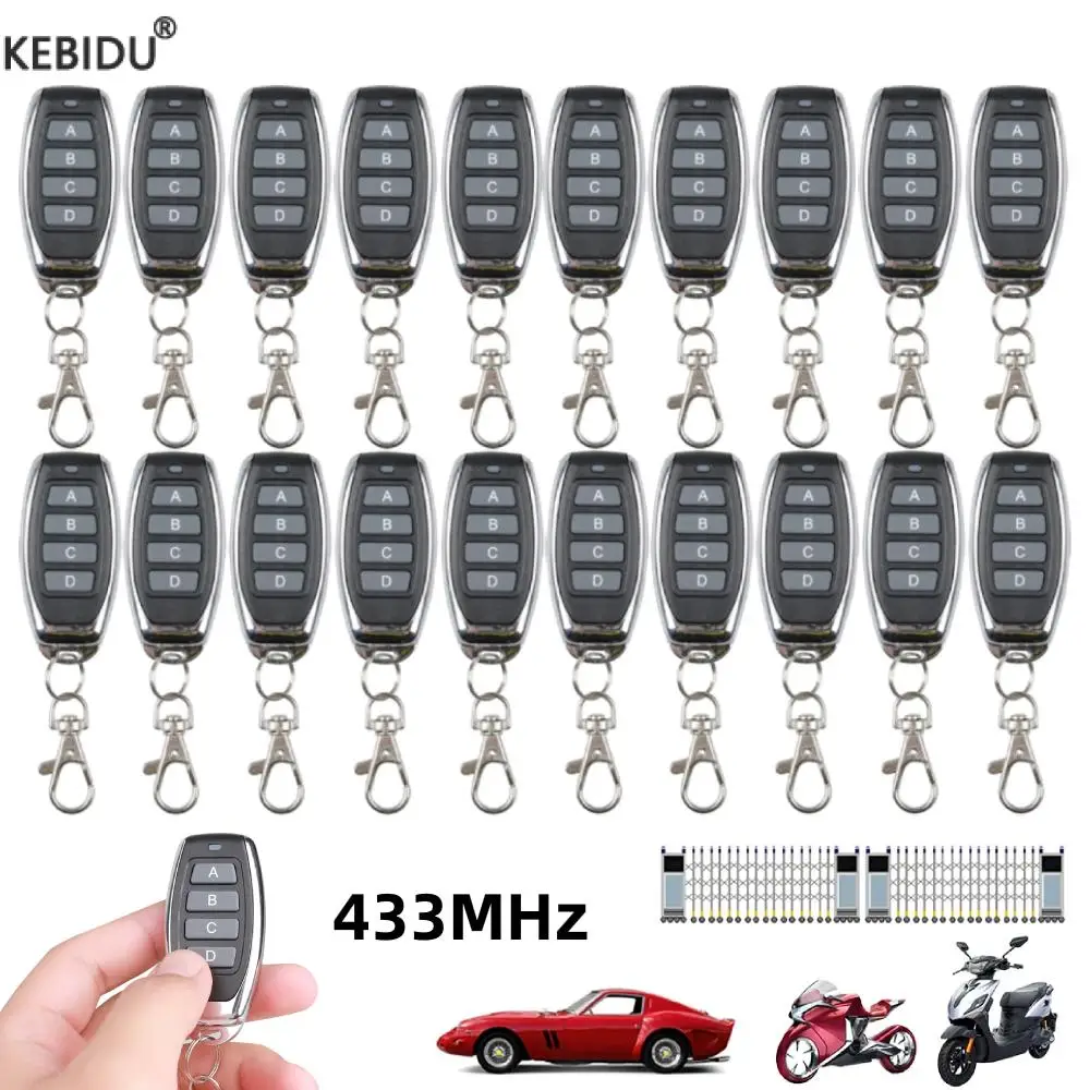 433MHz Smart Copy Duplicator Remote Control 4 Button Electric Garage Door Gate Remote Cloning 433.92 MHz Transmitter wholesale